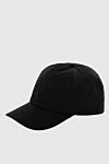 Valentino Black cotton cap for men - Logo embroidery. 100% cotton. Country of manufacture: Italy. Care: specialized cleaning - photo 3