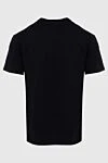 Black cotton T-shirt for men Valentino - logo print. 100% cotton. Country of manufacture: Italy. Care: specialized cleaning - photo 6