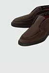 Santoni Лоферы из кожи коричневые мужские - 100% кожа теленка. Страна производитель: Италия. Уход: специализированная чистка - фото 5