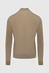 Тройер из шерсти бежевого цвета с воротником на молнии и однотонной текстурой Kiton - 100% шерсть. Молния. Страна производитель: Италия. Уход: специализированная чистка - фото 6