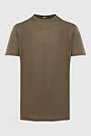 Cesare di Napoli Brown cotton and elastane T-shirt for men - 88% cotton, 12% elastane. Country of manufacture: Italy. Care: specialized cleaning - photo 1