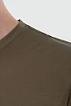 Cesare di Napoli Brown cotton and elastane T-shirt for men - 88% cotton, 12% elastane. Country of manufacture: Italy. Care: specialized cleaning - photo 5