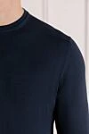 Gran Sasso Jumper cotton blue for men - 100% cotton. Country of manufacture: Italy. Care: specialized cleaning - photo 5