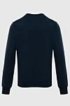 Jumper cotton blue for men Gran Sasso - 100% cotton. Country of manufacture: Italy. Care: specialized cleaning - photo 6