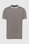 Gran Sasso T-shirt cotton beige for men - 100% cotton. Country of manufacture: Italy. Care: specialized cleaning - photo 1