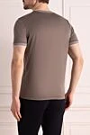 T-shirt cotton beige for men Gran Sasso - 100% cotton. Country of manufacture: Italy. Care: specialized cleaning - photo 4