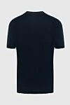 T-shirt linen blue for men Gran Sasso - 100% linen. Country of origin: Italy. Care: specialized cleaning - photo 6