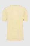 T-shirt linen yellow for men Gran Sasso - 100% linen. Country of manufacture: Italy. Care: specialized cleaning - photo 6