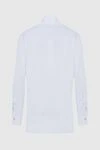 White cotton shirt for men Kiton - Composition: 100% cotton. Closure: buttons. Country of manufacture: Italy. Care: specialized cleaning - photo 6