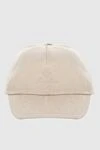 Loro Piana Women's beige cashmere baseball cap - brand logo. 100% cashmere. Country of manufacture: Italy. Care: specialized cleaning - photo 1