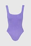 Hunza G Swimsuit compatible with nylon and elastane purple women's - 96% nylon, 4% elastane. Country of origin: England. Care: specialized cleaning - photo 1