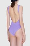 Swimsuit compatible with nylon and elastane purple women's Hunza G - 96% nylon, 4% elastane. Country of origin: England. Care: specialized cleaning - photo 4