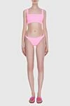 Separate swimsuit made of nylon and elastane pink for women Hunza G - 96% nylon, 4% elastane. Country of origin: England. Care: specialized cleaning - photo 2