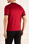 T-shirt cotton burgundy for men Zilli - 100% cotton. Country of manufacture: Italy. Care: specialized cleaning - photo 4