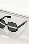 InsideOut 1 large women's sunglasses black round Dior - Logo, golden plated. UV protection. acetate, metal. light-black. Country of origin: France. Care: specialized cleaning - photo 8