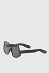 Dior InsideOut 1 large women's sunglasses black round - Logo, golden plated. UV protection. acetate, metal. light-black. Country of origin: France. Care: specialized cleaning - photo 3