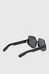 InsideOut 1 large women's sunglasses black round Dior - Logo, golden plated. UV protection. acetate, metal. light-black. Country of origin: France. Care: specialized cleaning - photo 4