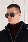 Black men's sunglasses for sun protection Chopard - Lens Color: Black. Country of origin: Italy. Care: specialized cleaning - photo 2