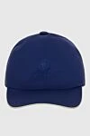 Loro Piana Blue polyester cap for men - Contrasting logo embroidery. 100% polyester. Country of manufacture: Italy. Care: specialized cleaning - photo 1