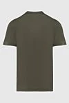 Kiton Green cotton T-shirt for men - Decor: embroidery logo. Composition: 100% cotton. Country of manufacture: Italy. Care: specialized cleaning - photo 7