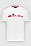 Kiton Футболка белая с фирменным бархатным принтом на груди
- вышивка логотипа. 100% хлопок. Страна производитель: Италия. Уход: специализированная чистка - фото 1