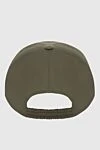 Cap made of cotton and polyamide green for men Kiton - Contrasting logo embroidery. 64% cotton, 36% polyamide. Country of manufacture: Italy. Care: specialized cleaning - photo 4