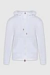 Kiton Men's cotton hoodie white - Additionally: Hood. Composition: 100% cotton. Closure: Drawstring. Country of manufacture: Italy. Care: specialized cleaning - photo 1