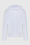 Men's cotton hoodie white Kiton - Additionally: Hood. Composition: 100% cotton. Closure: Drawstring. Country of manufacture: Italy. Care: specialized cleaning - photo 6