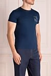 Tombolini Cotton T-shirt blue - 100% cotton. Country of manufacture: Italy. Care: specialized cleaning - photo 3