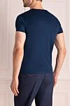 Cotton T-shirt blue Tombolini - 100% cotton. Country of manufacture: Italy. Care: specialized cleaning - photo 4