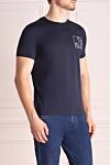 Tombolini Cotton T-shirt blue - 100% cotton. Country of manufacture: Italy. Care: specialized cleaning - photo 3