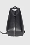 Prada Black leather backpack for men - logo. 100% genuine leather. Closure: Zipper. Country of manufacture: Italy. Care: specialized cleaning - photo 1