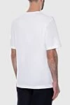 White cotton T-shirt for men Dolce & Gabbana - logo. 100% cotton. Country of manufacture: Italy. Care: specialized cleaning - photo 4