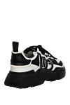 Men's sneakers made of genuine leather and polyamide, black Dolce & Gabbana - 80% genuine leather, 20% polyamide. Country of manufacture: Italy. Care: specialized cleaning - photo 4