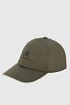 Loro Piana Green polyester cap for men - Contrasting logo embroidery. 100% polyester. Country of manufacture: Italy. Care: specialized cleaning - photo 3