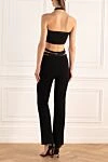 Костюм прогулочный черный женский Alexanderwang - Декор логотип . 60% вискоза, 38% полиамид, 2% эластан. Страна производитель: США. Уход: специализированная чистка - фото 4