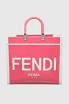 Fendi Сумка из розового текстиля. женская - логотип. текстиль. Страна производитель: Италия. Уход: специализированная чистка - фото 1