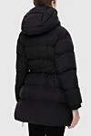 Down jacket made of polyamide and elastane black for women Dior - hood. 81% polyamide, 19% elastane. Closure: zipper. two side pockets. Insulation: 100% down. Country of origin: France. Care: specialized cleaning - photo 4