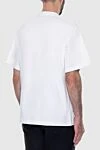 White cotton T-shirt for men Palm Angels - picture print 100% cotton. Country of manufacture: Italy. Care: specialized cleaning - photo 4