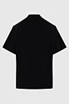 Black cotton T-shirt for men Palm Angels - picture print 100% cotton. Country of manufacture: Italy. Care: specialized cleaning - photo 6