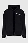 Palm Angels Men's polyester hoodie black - Brand print. Hood. 100% polyester. Closure: Drawstring. Country of manufacture: Italy. Care: specialized cleaning - photo 1