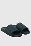 Bottega Veneta Green rubber flip flops for men - embossed pattern. 100% rubber. Outsole: rubber. Country of origin: Italy. Care: specialized cleaning - photo 3