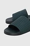 Bottega Veneta Green rubber flip flops for men - embossed pattern. 100% rubber. Outsole: rubber. Country of origin: Italy. Care: specialized cleaning - photo 5