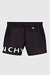 Men's black polyester beach shorts Givenchy - logo. 100% polyester. Country of manufacture: Italy. Care: specialized cleaning - photo 6