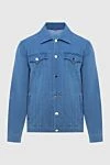 Scissor Scriptor Blue denim jacket for men - worn effect. four pockets. 33% modal, 33% polyester (PL), 25% cotton, 9% polyurethane. buttons. Country of manufacture: Italy. Care: specialized cleaning - photo 1