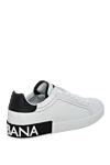 White leather sneakers for men Dolce & Gabbana - Decoration: logo on the tongue. genuine leather. lacing. Country of manufacture: Italy. Care: specialized cleaning - photo 4