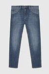 Dolce & Gabbana Blue cotton and elastane jeans for men - cotton, elastane. zipper, button. Country of manufacture: Italy. Care: specialized cleaning - photo 1