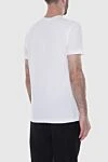 White cotton T-shirt for men Dolce & Gabbana - logo. 100% cotton. Country of manufacture: Italy. Care: specialized cleaning - photo 4