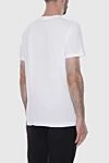 White cotton T-shirt for men Dolce & Gabbana - logo. 100% cotton. Country of manufacture: Italy. Care: specialized cleaning - photo 4