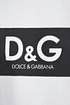 Dolce & Gabbana Ерлерге арналған ақ мақтадан жасалған футболка - Декор: логотип. Құрамы: 100% мақта. Шығарылған елі: Италия. Күтім: арнайы тазалау - фото 5